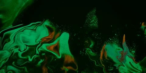 Liquid and Water Patterns in a Grunge Art Illustration Stock Illustration
