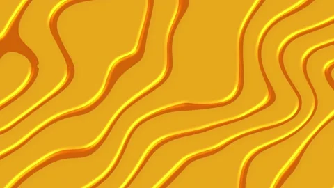 Liquid animation yellow abstract seamless motion background Video stock 149227787