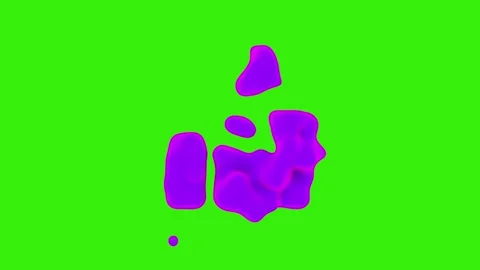 Liquid appearance like icon on a green screen. Stock Footage 283987803