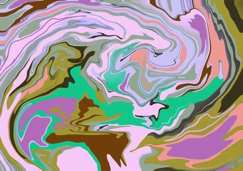 Liquid art. Abstract colourful background. Mixing colours. Contemporary art Stock Illustration