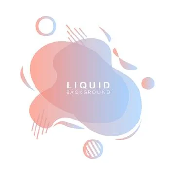 Liquid Background, Gradient Bubble Vector, Logo Template Banner And Abstrac.. Illustrazione stock