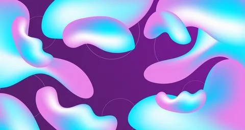 Liquid Background Gradient liquid wavy shapes futuristic banner Fluid Backg.. Stock Illustration