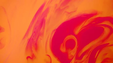 Liquid Background Orange And Red Paint Stock Footage 206345728