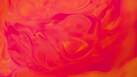 Liquid Background Orange And Red Paint Stock Footage 206352504
