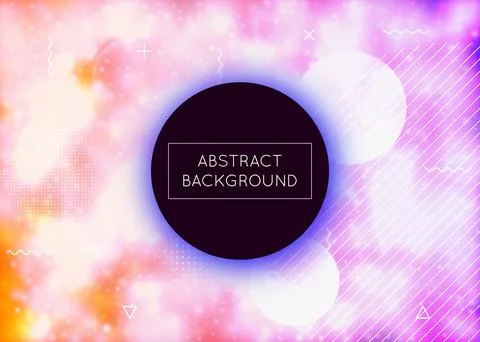 Liquid Background. Science Flyer. Space Graphic. Geometric Prese Stock Illustration