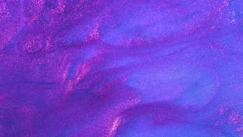 Liquid background video with purple and pink glitters. Abstract sparkle backdrop Stock Footage 197406830