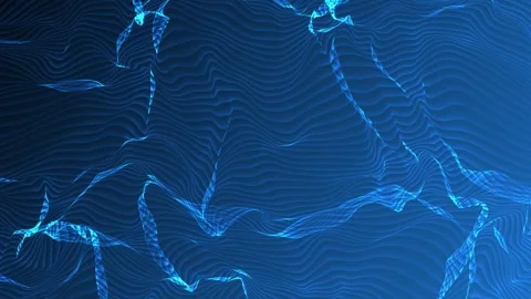 Liquid background. Wave concept. Abstract digital blue and dynamic wave bg Stock Footage 308150611