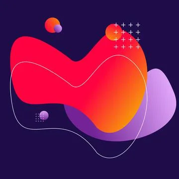 Liquid background for websites. Modern smooth shapes. Stock Illustration