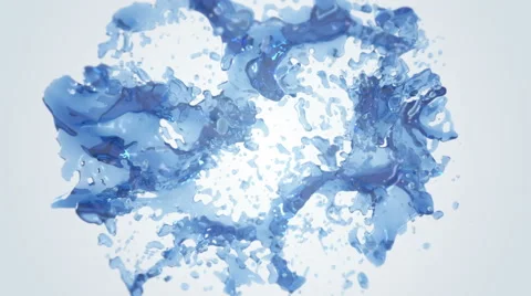 Liquid Balls Splash Stock Footage 61432107