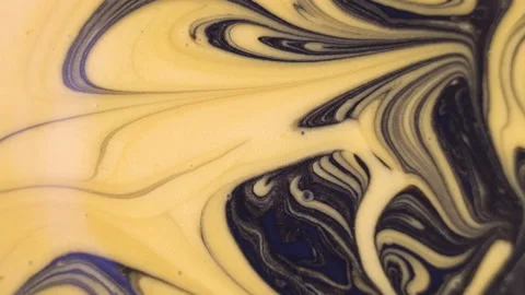 Liquid black and gold paint swirls, abstract luxury background Stock Footage 225069351