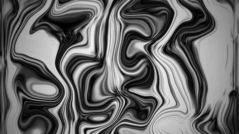 Liquid black and white  flow with  burning cinematic view Stock Footage 101347543