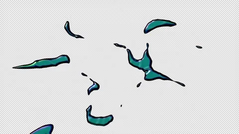 Liquid Blob Style Overlay Stock Footage 263968309