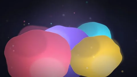 Liquid-Like Blobs Morphing Animation Video stock 344531505