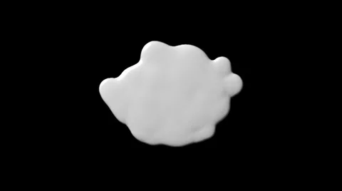 Liquid blobs transition center alpha Stock Footage 33871313