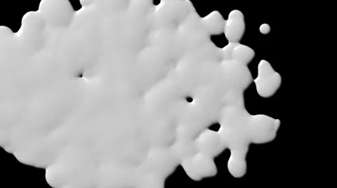 Liquid blobs wipe left alpha Stock Footage 33870293