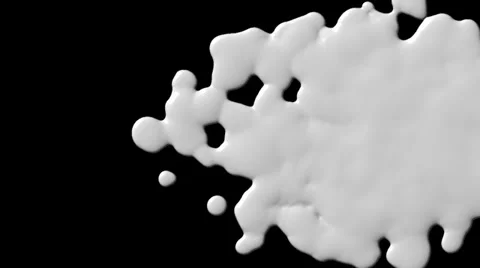 Liquid blobs wipe right alpha Stock Footage 33870923