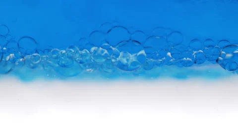 Liquid with blue bubbles Video stock 35660290
