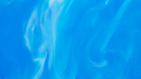 Liquid Blue Colors Flowing Stock Footage 206717656