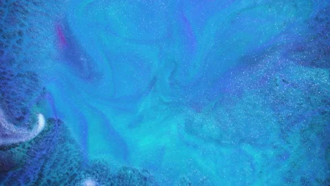 Liquid Blue Colors Flowing Stock Footage 207338190