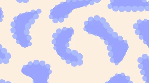 Liquid blue spots, seamless loop Stock Footage 312531763