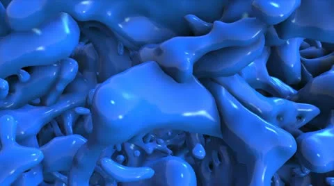 Liquid blue VIDEO Stock Footage 11400882