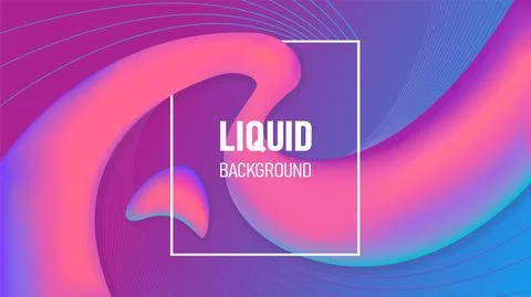 Liquid bright gradient abstract background Stock Illustration
