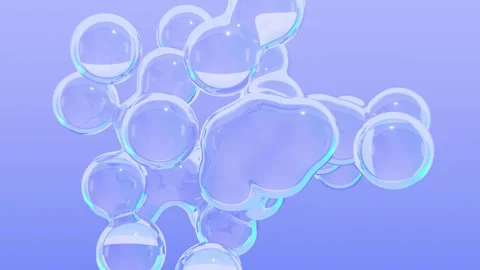 Liquid bubble motion background loop animated Video stock 320173124