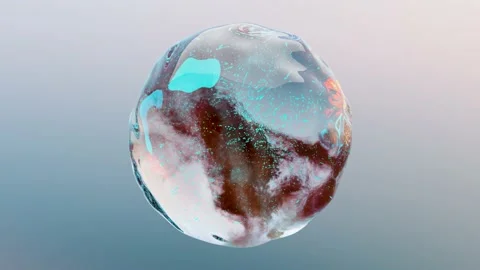 Liquid bubble, Water Drops, Cosmetic Essence, Collagen Serum bubble, Skincare Stock Footage 219828779