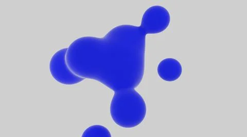 Liquid bubbles. Color abstraction. 3D rendering. Stock-Illustration