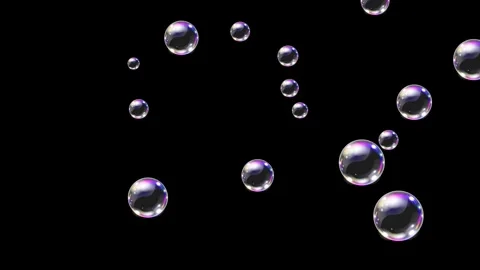 Liquid Bubbles Floating Animation background. Video stock 316742102