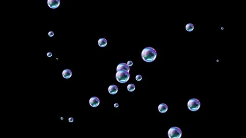 Liquid Bubbles Floating Animation background. 库存影片 316742165
