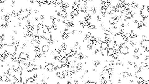 Liquid Buubles Explosion Motion Flowing Abstract Background Stock Footage 132338081