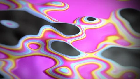 Liquid canyon gradient, unique colorful moving textures,Macro Stock Footage 127169683