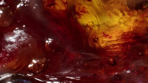 Liquid caramel macro shot Stock Footage 150875692