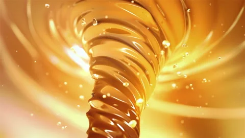 Liquid caramel vortex in 4K Stock Footage 90183524