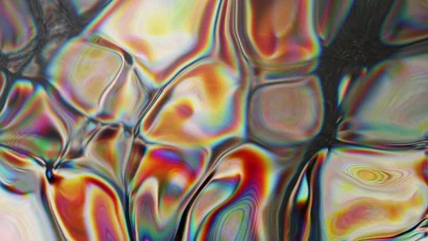 Liquid caustics with psychodelic effect as abstract background, 4K Stock Footage 295548983