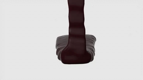 Liquid-chocolate-back-view Stock Footage 335175171