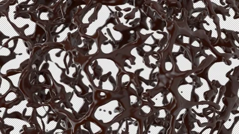 Liquid Chocolate Explosion splash , Beautiful chocolate and coffee splashes Stock Footage 197241336