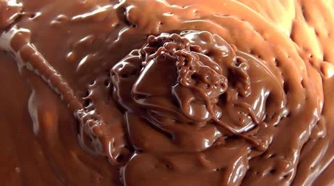 Liquid chocolate Stock Footage 10806059