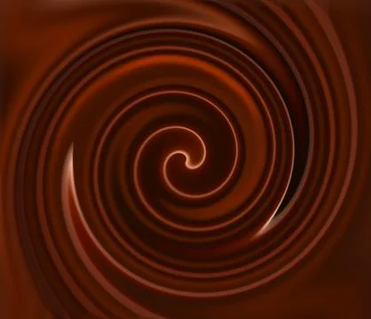 Liquid chocolate full screen as background Stock-Illustration