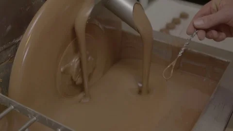 Liquid chocolate making Stock Footage 74069144