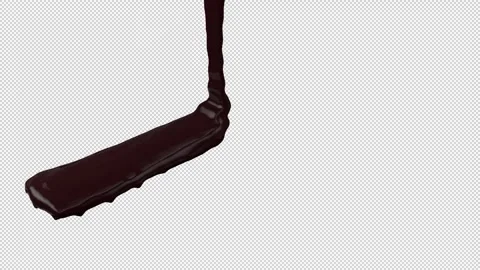 Liquid-chocolate-pour-angle-view Stock Footage 335175193