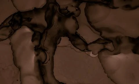 Liquid Chocolate Texture. Dark Coffee Wallpaper. Stock Illustration