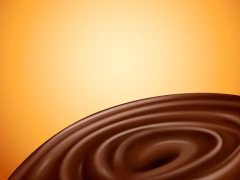 Liquid chocolate vortex Stock-Illustration