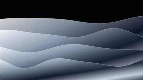 Liquid Chrome Fluid Mercury Wave with specular metallic reflections Stock Footage 345704439