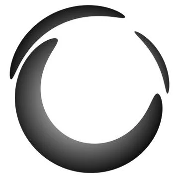 Liquid, circle splodge, splatter shape isolated on white. Stock Illustration