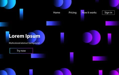 Liquid color background design. Fluid gradient shapes composition. Stock Illustration