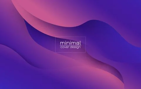 Liquid color background design. Fluid gradient shapes composition. Stock Illustration