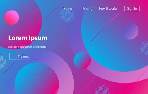 Liquid color background design. Fluid gradient shapes composition. 库存插图