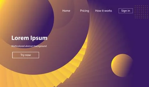 Liquid color background design. Fluid gradient shapes composition. Futuristic Stock Illustration